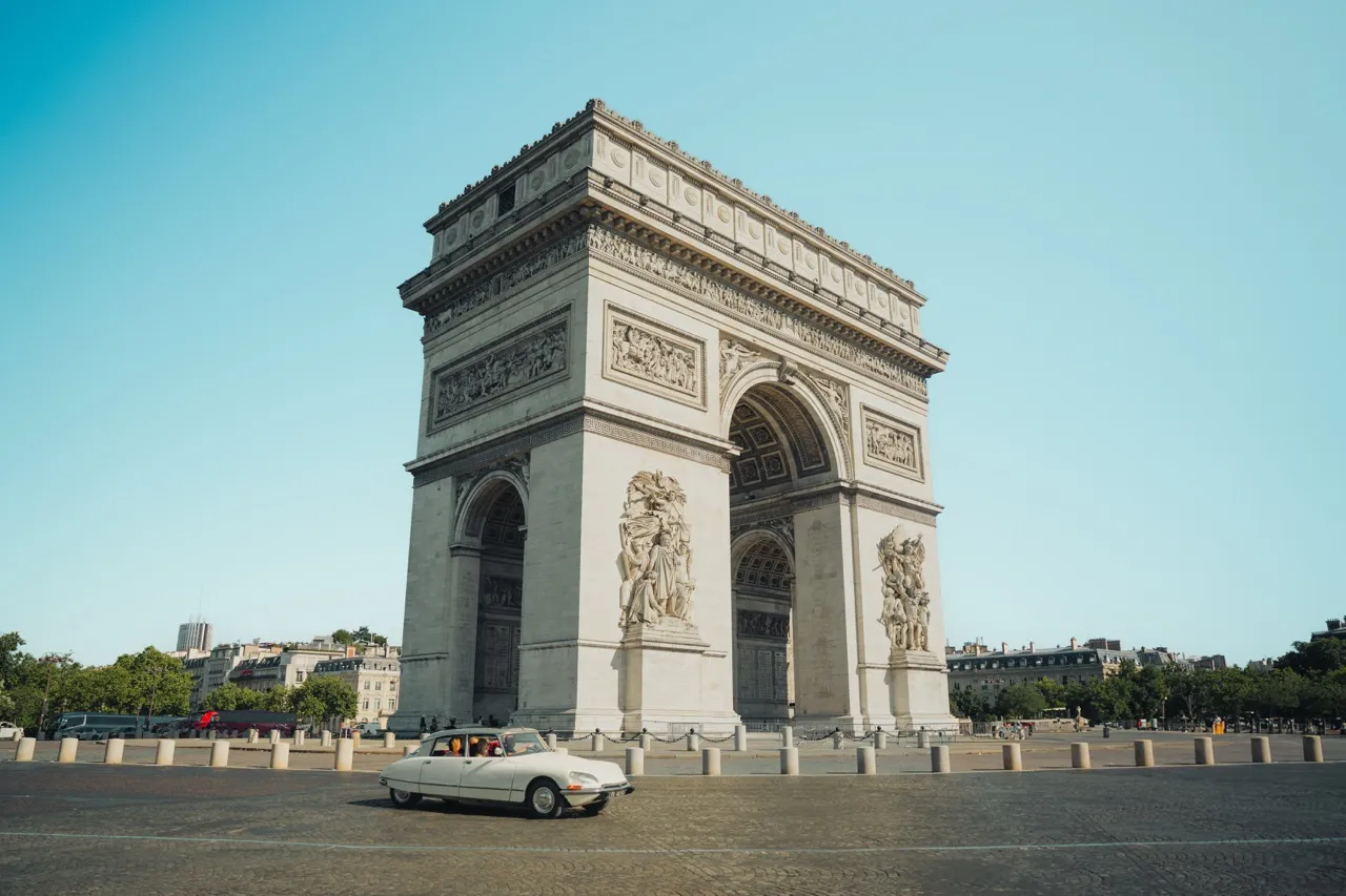 Photo, luxe, Paris, Arc de triomphe, auto, automotive